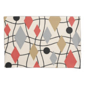 Mid Century Modern Geometric Abstract Kussensloop (Voorkant-Links)