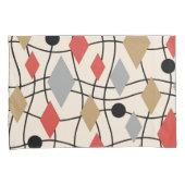 Mid Century Modern Geometric Abstract Kussensloop (Voorkant-Rechts)