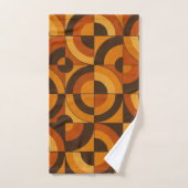 Mid Century Modern Geometric Abstract Pattern Bad Handdoek (Handdoek)