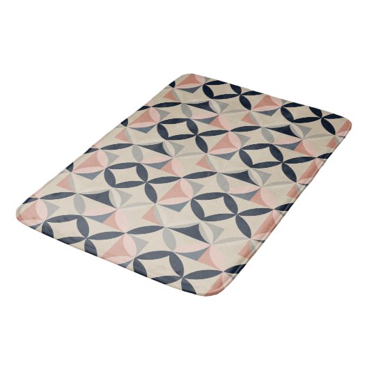 Mid Century Modern Geometric Abstract Pattern Badmat (Gekanteld)
