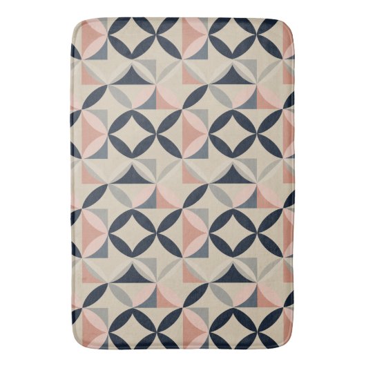 Mid Century Modern Geometric Abstract Pattern  Badmat (Voorkant Verticaal)
