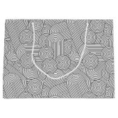 Mid Century Modern Geometric Arch Black White Groot Cadeauzakje (Voorkant)