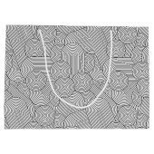 Mid Century Modern Geometric Arch Black White Groot Cadeauzakje (Achterkant)