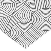 Mid Century Modern Geometric Arch Black White Lange Tafelloper (Hoek)