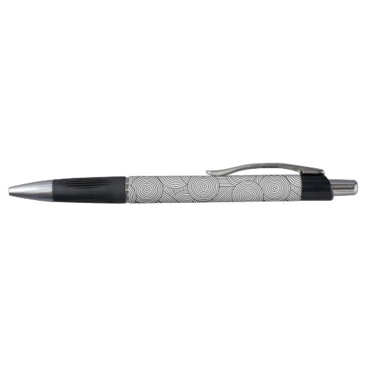 Mid Century Modern Geometric Arch Black White Pen (Bovenkant)