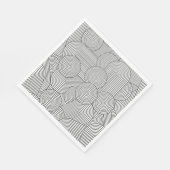 Mid Century Modern Geometric Arch Black White Servet (Hoek)