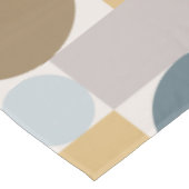 Mid Century Modern Geometric Blue Gold Tafelkleed (Gekanteld)