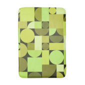 Mid Century Modern Geometric Chartreuse Badmat (Voorkant Verticaal)