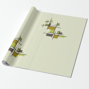 Mid Century Modern Geometric Chartreuse Cadeaupapier