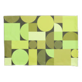 Mid Century Modern Geometric Chartreuse Kussensloop (Voorkant)