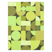 Mid Century Modern Geometric Chartreuse Tafelkleed (Voorkant)