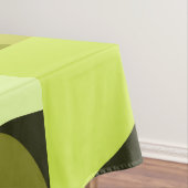 Mid Century Modern Geometric Chartreuse Tafelkleed (Voorbeeld)