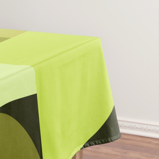 Mid Century Modern Geometric Chartreuse Tafelkleed (Voorbeeld)