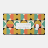 Mid Century Modern Geometric Design Bureaumat (Keyboard & Muis)