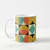 Mid Century Modern Geometric Design Koffiemok (Links)