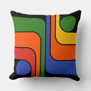 Mid Century Modern Geometric Design Sierkussen