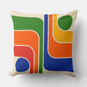 Mid Century Modern Geometric Design Sierkussen