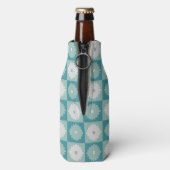 Mid Century Modern Geometric Flowers Bottle Cooler (Fles Achterkant)