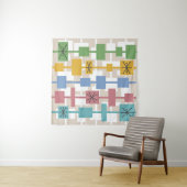 Mid Century Modern Geometric Multicolored 1 Wandkleed (In Situ (horizontaal))