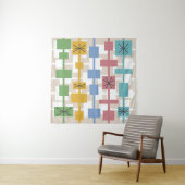 Mid Century Modern Geometric Multicolored 1 Wandkleed (In situ)