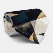 Mid-century Modern Geometric Neck Tie Stropdas (Opgerold)
