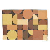 Mid Century Modern Geometric Oranje Kussensloop (Voorkant)