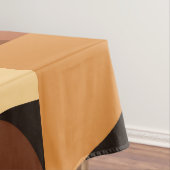 Mid Century Modern Geometric Oranje Tafelkleed (Voorbeeld)