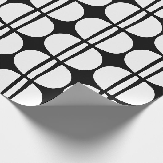 Mid Century Modern Geometric Pattern Cadeaupapier (Hoek)