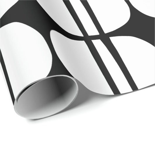 Mid Century Modern Geometric Pattern Cadeaupapier (Rol Hoek)