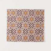 Mid-Century Modern Geometric Pattern – Retro Abstr Wandkleed (Voorkant (horizontaal))