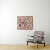 Mid-Century Modern Geometric Pattern – Retro Abstr Wandkleed (In Situ (horizontaal))