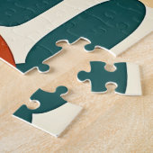 Mid Century Modern Geometrisch Abstract Familie Legpuzzel (Zijkant)