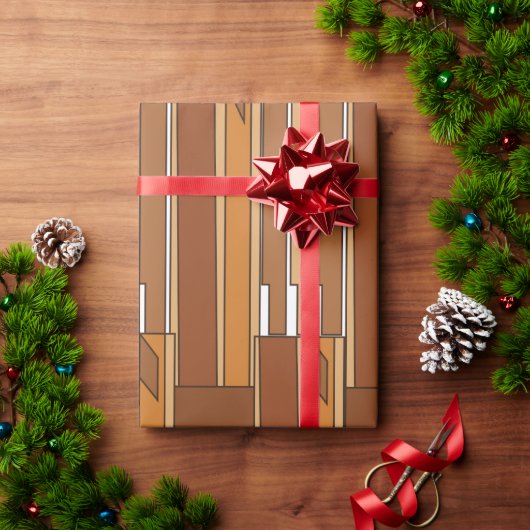 Mid Century Modern Geometrisch Cadeaupapier (Feestdagen Geschenken)