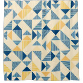 Mid Century Modern Geometrisch Douchegordijn (Voorkant)