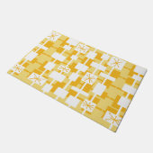 Mid Century Modern Geometrisch Geel Deurmat (Schuin)