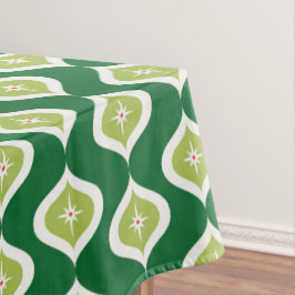 Mid-Century Modern geometrisch groen Tafelkleed