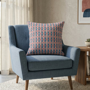 Mid-Century Modern Geometrisch Kunstpatroon Print Kussen