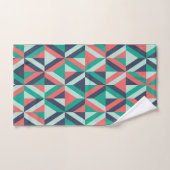 Mid-century modern geometrisch patroon bad handdoek (Handdoek)