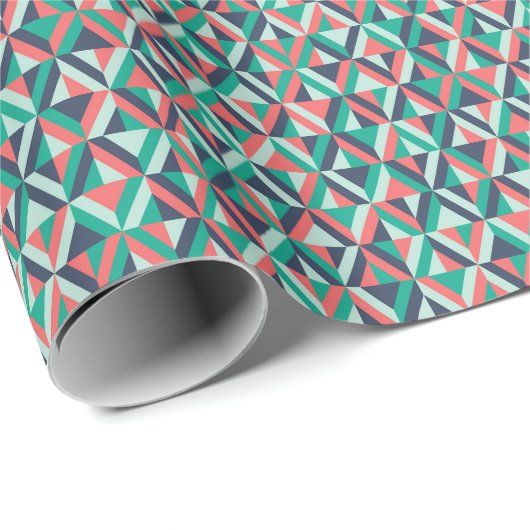 Mid-century modern geometrisch patroon cadeaupapier (Rol Hoek)