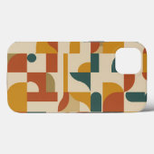 Mid-Century Modern Geometrisch Patroon  Case-Mate iPhone Case (Achterkant (horizontaal))