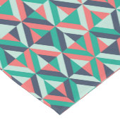 Mid-century modern geometrisch patroon korte tafelloper (Hoek)