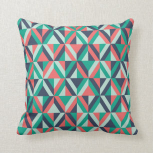 Mid-century modern geometrisch patroon kussen