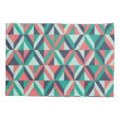 Mid-century modern geometrisch patroon kussensloop (Achterkant-Links)