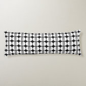 Mid Century Modern geometrisch patroon Lichaamskussen (Achterkant)