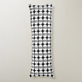 Mid Century Modern geometrisch patroon Lichaamskussen (Voorkant Verticaal)