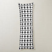 Mid Century Modern geometrisch patroon Lichaamskussen (Achterkant (Verticaal))