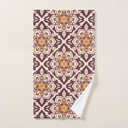 Mid-Century Modern Geometrisch Patroon – Retro Abs Handdoek (Handdoek)