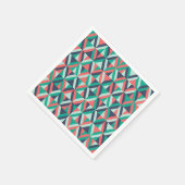 Mid-century modern geometrisch patroon servet (Hoek)