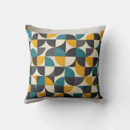 Mid-Century Modern Geometrisch Patroon Worp Kussen