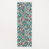 Mid-century modern geometrisch patroon yogamat (Voorkant)